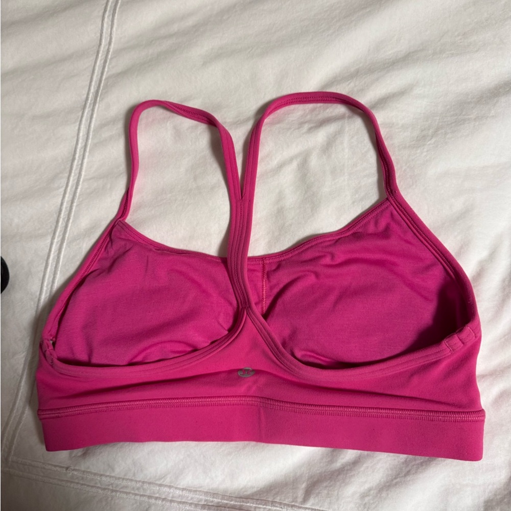 Women's Pink Sports Bra - Picture 2 of 3